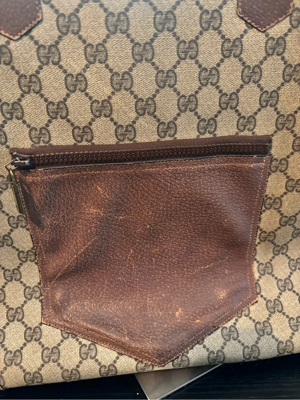 Authentic Vintage Gucci Sherry Line GG Supreme Tote – Classic 80s Style